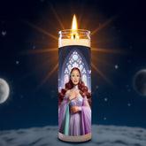 Ariana Grande prayer candle, designed by Pray To The Stars