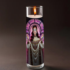 Chappell Roan prayer candle, designed by Pray To The Stars