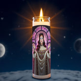 Chappell Roan prayer candle, designed by Pray To The Stars