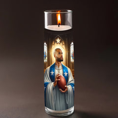 Dak Prescott prayer candle, designed by Pray To The Stars