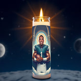Jalen Hurts prayer candle, designed by Pray To The Stars