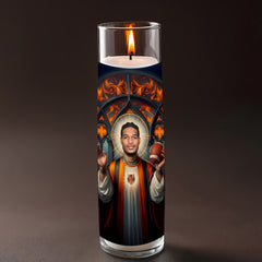 Jamar Chase prayer candle, designed by Pray To The Stars