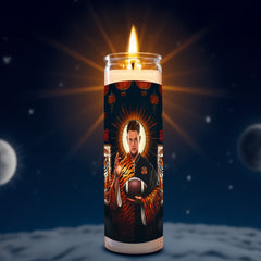 Joe Burrow prayer candle, designed by Pray To The Stars
