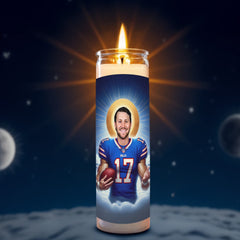 Josh Allen prayer candle, designed by Pray To The Stars