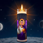 Luka Doncic prayer candle, designed by Pray To The Stars