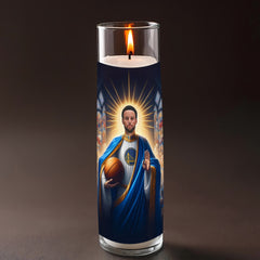 Stephen Curry prayer candle, designed by Pray To The Stars