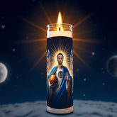 Stephen Curry prayer candle, designed by Pray To The Stars