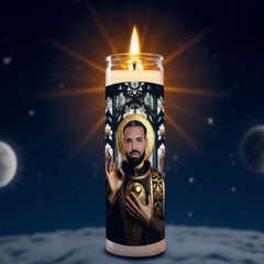 Drake prayer candle, designed by Pray To The Stars