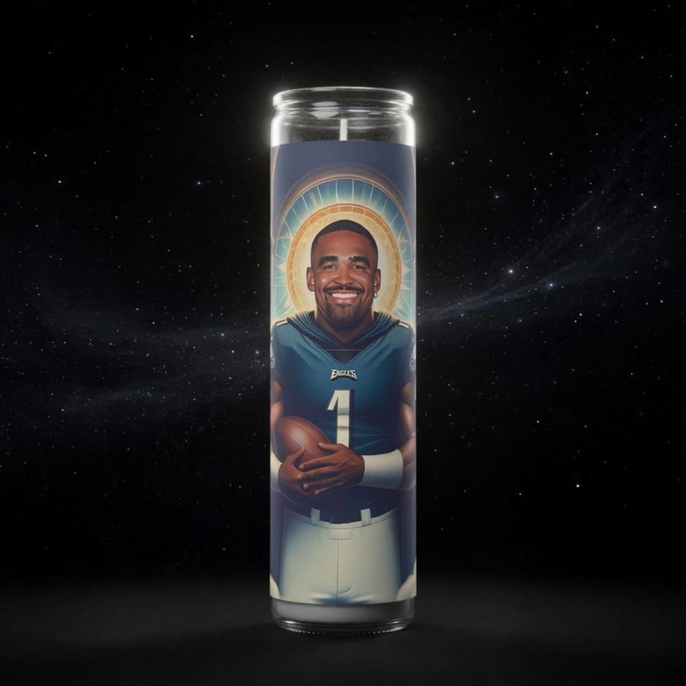Jalen Hurts Celebrity Prayer Candle - PrayToTheStars