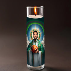 Jayson Tatum prayer candle, designed by Pray To The Stars