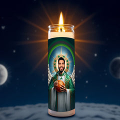 Jayson Tatum prayer candle, designed by Pray To The Stars