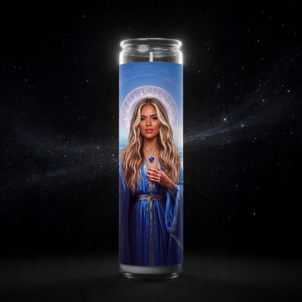 Karol G Celebrity Prayer Candle - PrayToTheStars
