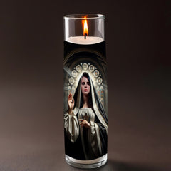 Lana Del Rey prayer candle, designed by Pray To The Stars