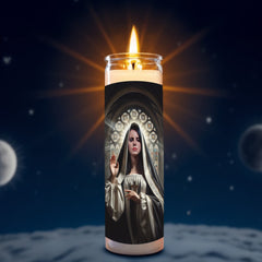 Lana Del Rey prayer candle, designed by Pray To The Stars