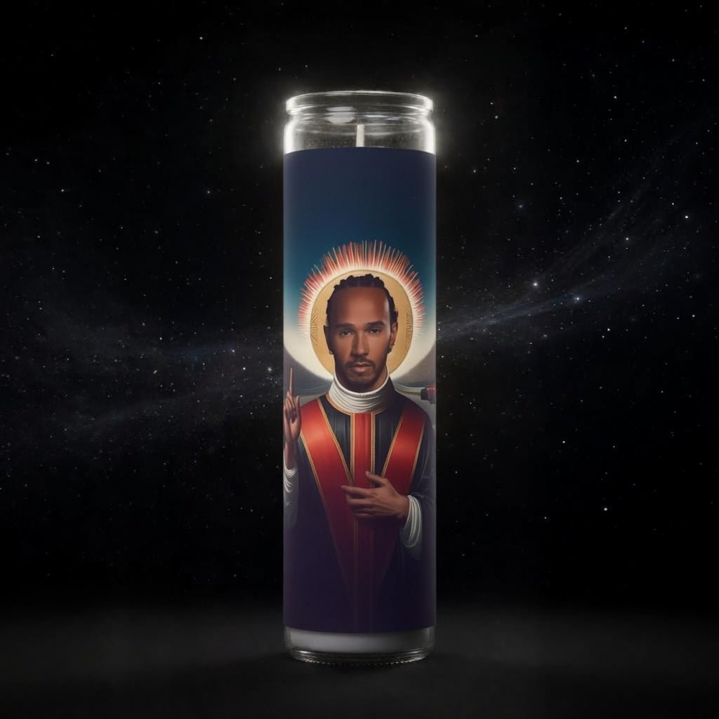 Lewis Hamilton Celebrity Prayer Candle - PrayToTheStars