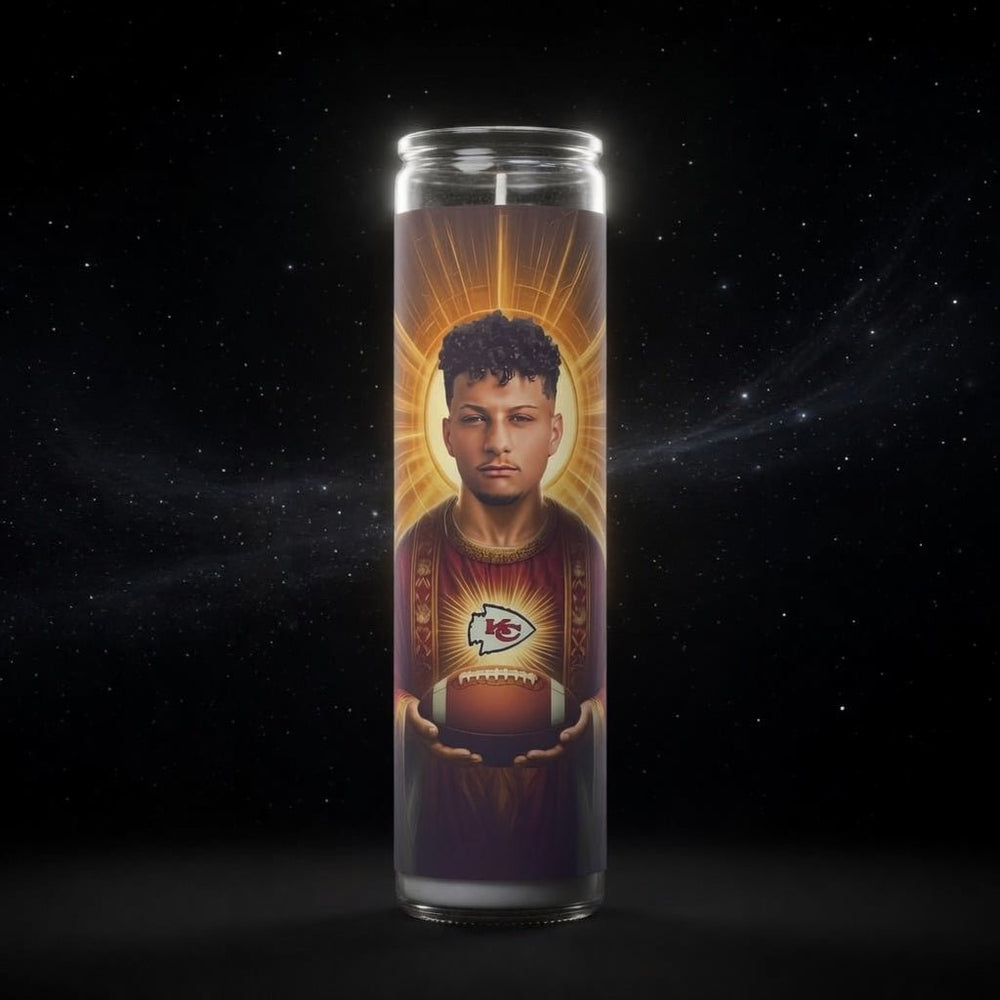 Patrick Mahomes Celebrity Prayer Candle - PrayToTheStars