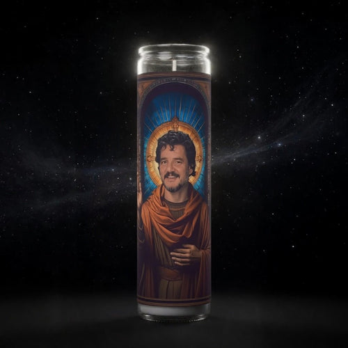 Pedro Pascal Celebrity Prayer Candle - PrayToTheStars