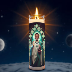 Saquon Barkley prayer candle, designed by Pray To The Stars