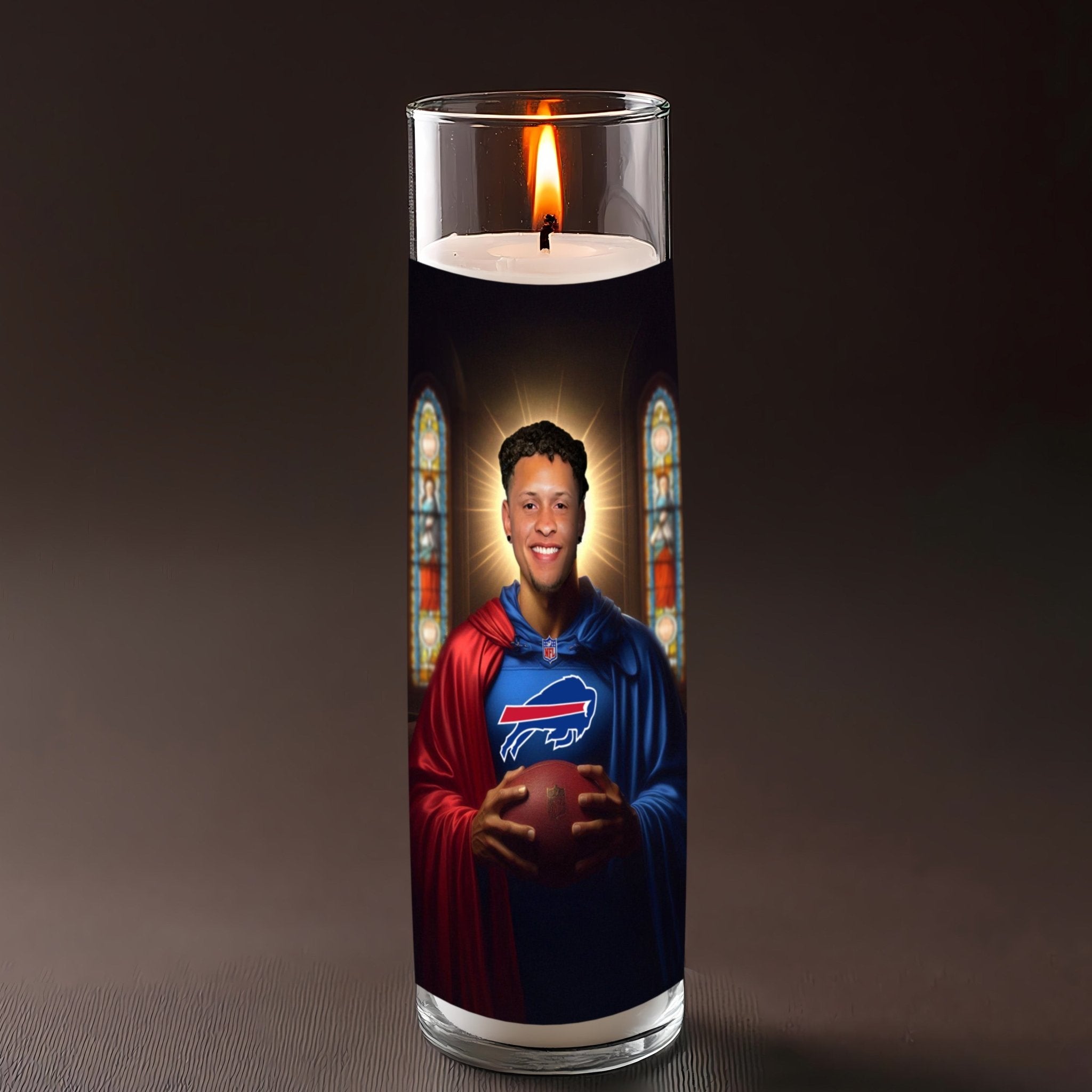 Terrel Bernard prayer candle, designed by Pray To The Stars