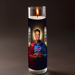 Terrel Bernard prayer candle, designed by Pray To The Stars